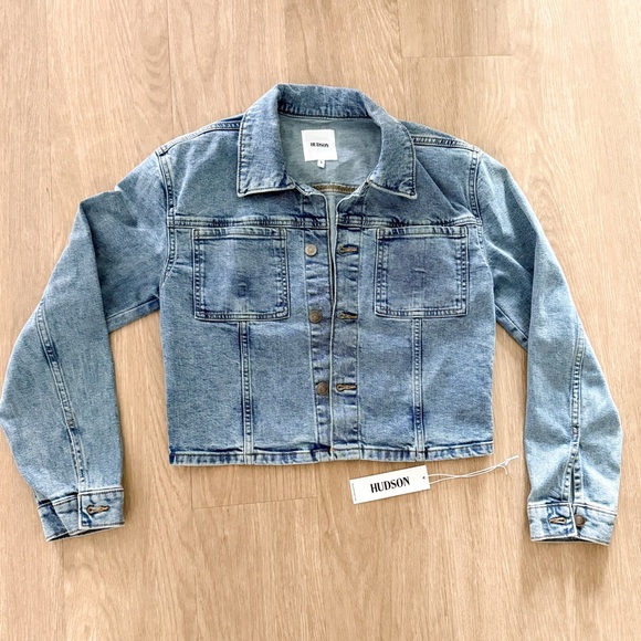 Hudson Jeans Crop Jean Jacket S - Picture 2 of 4